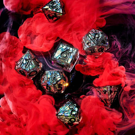 Heart of Glass 7-Piece Iconic Dice Set Dice Dispel Dice   