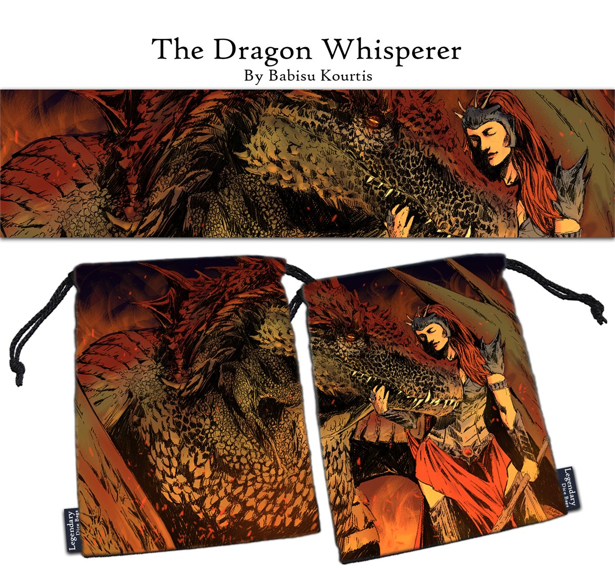 Legendary Dice Bag: The Dragon Whisperer Supplies Drawlab Entertainment