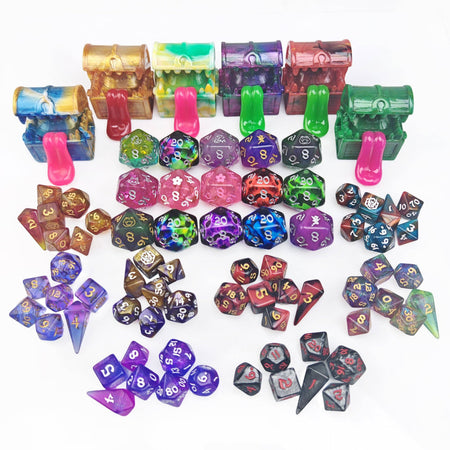 Box of Tricks - Mystery Mini Dice, D20, and Mimic Dice Hymgho Premium Dice