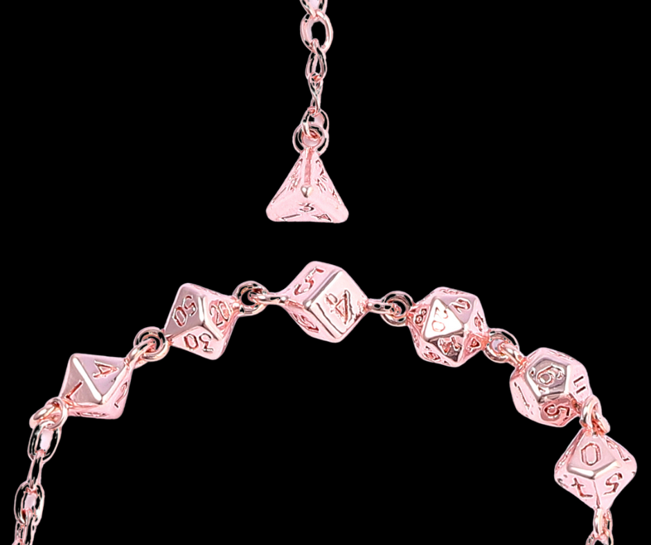 Arcane Bangle Bracelet - Rose Gold Dice Hymgho Premium Dice