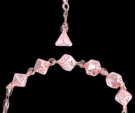 Arcane Bangle Bracelet - Rose Gold Dice Hymgho Premium Dice