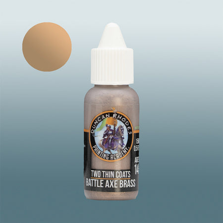 Two Thin Coats: Battle Axe Brass Paints Trans Atlantis Games