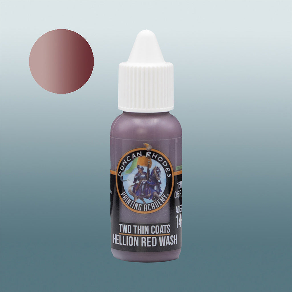 Two Thin Coats: Hellion Red Wash Paints Trans Atlantis Games
