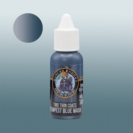 Two Thin Coats: Tempest Blue Wash Paints Trans Atlantis Games