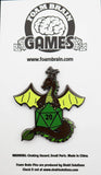 Dice Dragon Pin - Earth Clothing & Accessories Foam Brain Games
