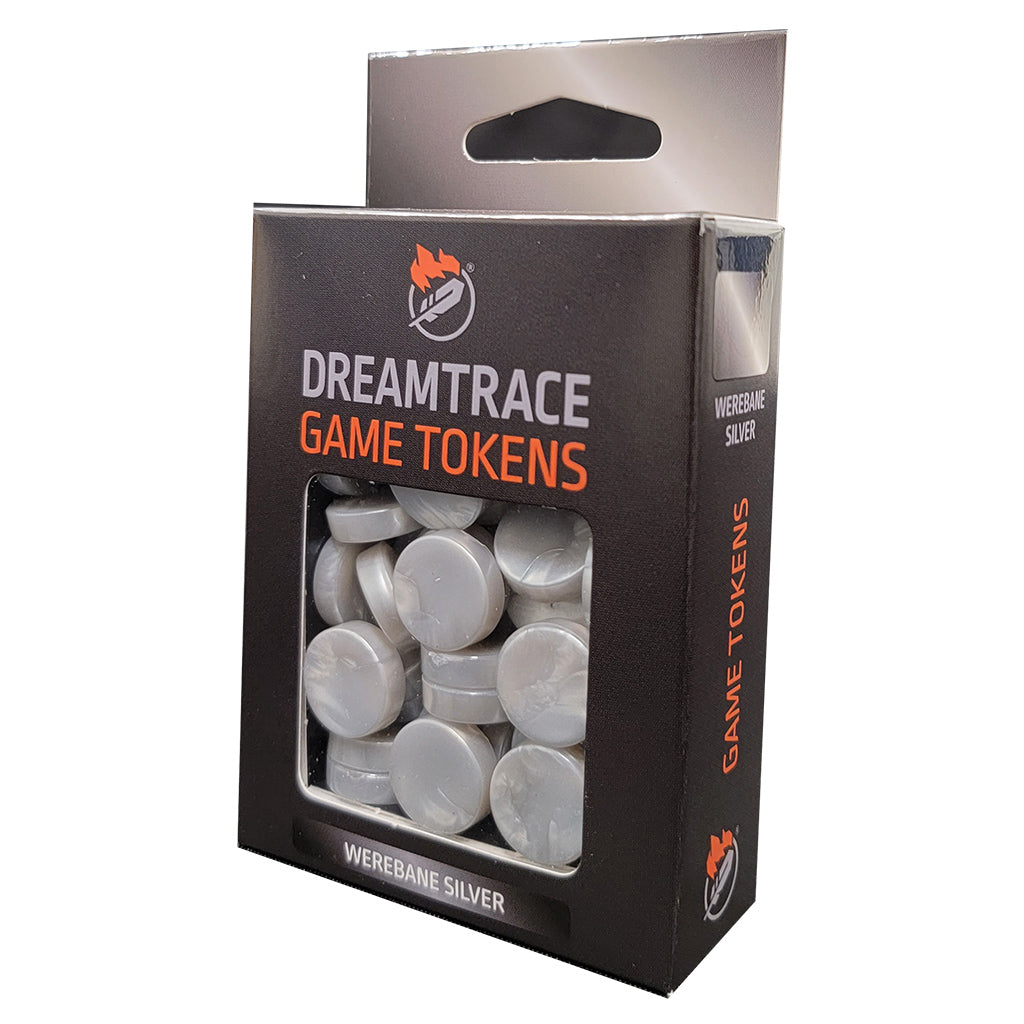 Dreamtrace Gaming Tokens (20 options) Board Games Asmodee DTT Werebane Silver  