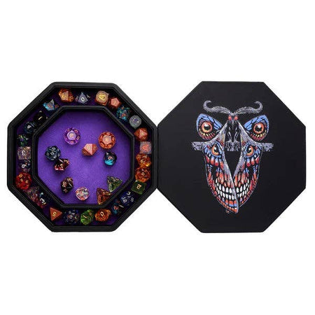 Heroes Hoard Dice Tray & Keeper - Mothman Dice Hymgho Premium Dice