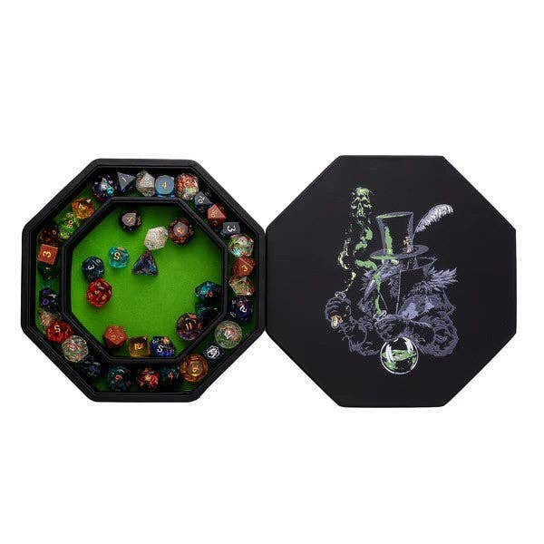 Heroes Hoard Dice Tray & Keeper - Plague Doctor Dice Hymgho Premium Dice