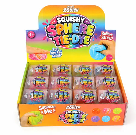 2.8" Tie-Dye Squishy Sphere - World of Squish Toys World of Squish