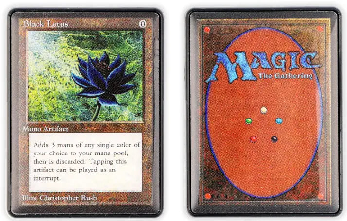 Magic: The Gathering Black Lotus Card 2-Piece Enamel Pin Set Clothing & Accessories Common Ground Games MTG Black Lotus 2ct Pin