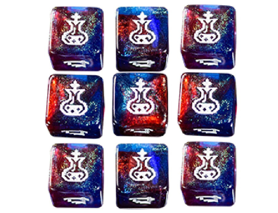 1UP Dice 9d6 Set: Elixir of Vitality Dice Infinite Black