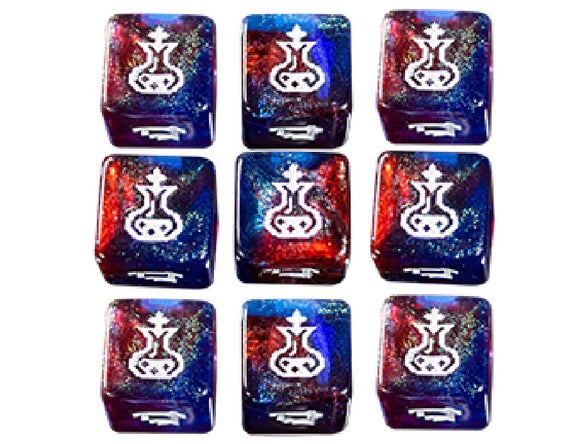 1UP Dice 9d6 Set: Elixir of Vitality Dice Infinite Black