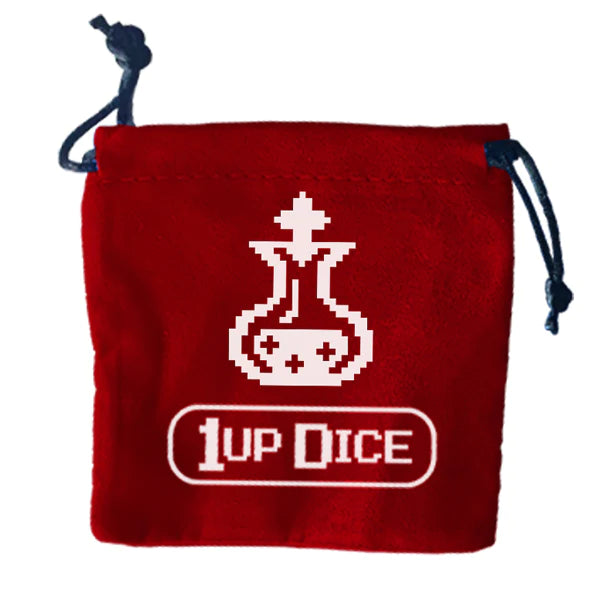 1UP Dice Polyhedral Set: Elixir of Vitality Dice Infinite Black