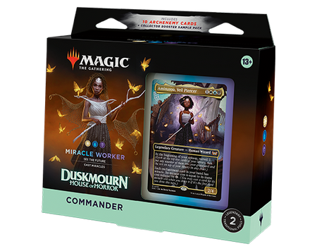 MTG [DSK] Duskmourn Commander Decks (5 options) Trading Card Games Wizards of the Coast DSC Miracle Worker (W/U/B)  