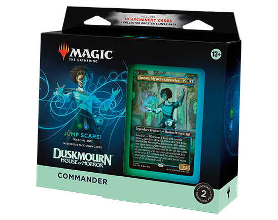 MTG [DSK] Duskmourn Commander Decks (5 options) Trading Card Games Wizards of the Coast DSC Jump Scare (G/U)  