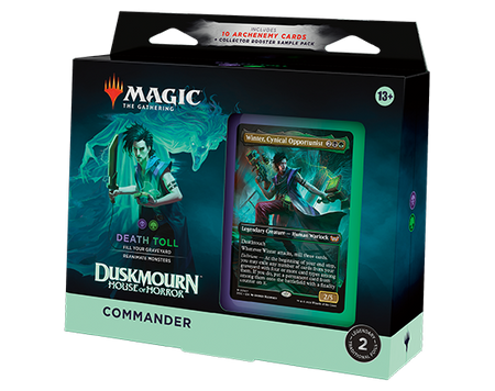 MTG [DSK] Duskmourn Commander Decks (5 options) Trading Card Games Wizards of the Coast DSC Death Toll (B/G)  