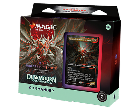 MTG [DSK] Duskmourn Commander Decks (5 options) Trading Card Games Wizards of the Coast DSC Endless Punishment (B/R)  