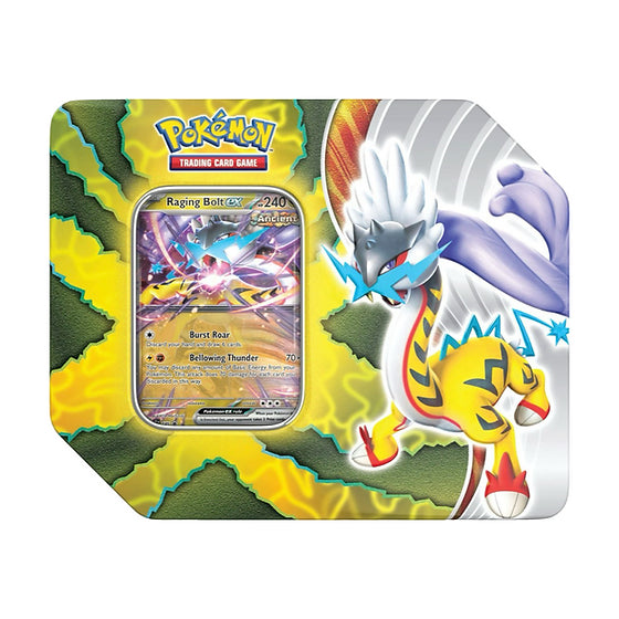 Pokemon TCG: Scarlet & Violet: Paradox Destinies Tins (4 options) Trading Card Games Pokemon USA Raging Bolt EX Paradox Destinies Tin