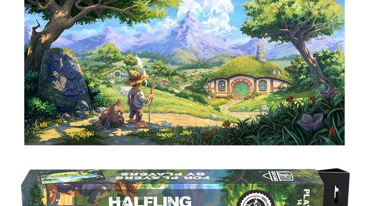 Realm Guard Playmat Halfling Tranquility V2 Supplies Realm Guard