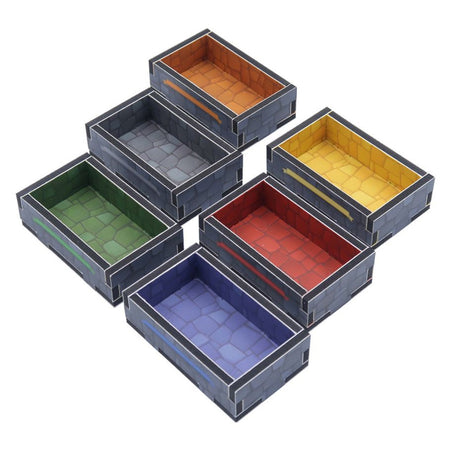 Folded Space Color Box Insert: Clank! Catacombs Board Game Organization Folded Space