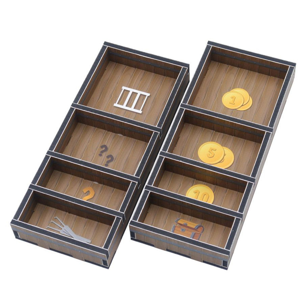 Folded Space Color Box Insert: Clank! Catacombs Board Game Organization Folded Space