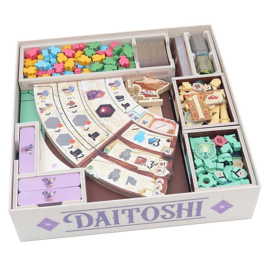 Folded Space Color Box Insert: Daitoshi Board Game Organization Folded Space