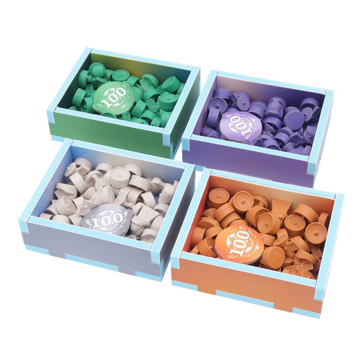 Folded Space Color Box Insert: Seti Board Game Organization Folded Space
