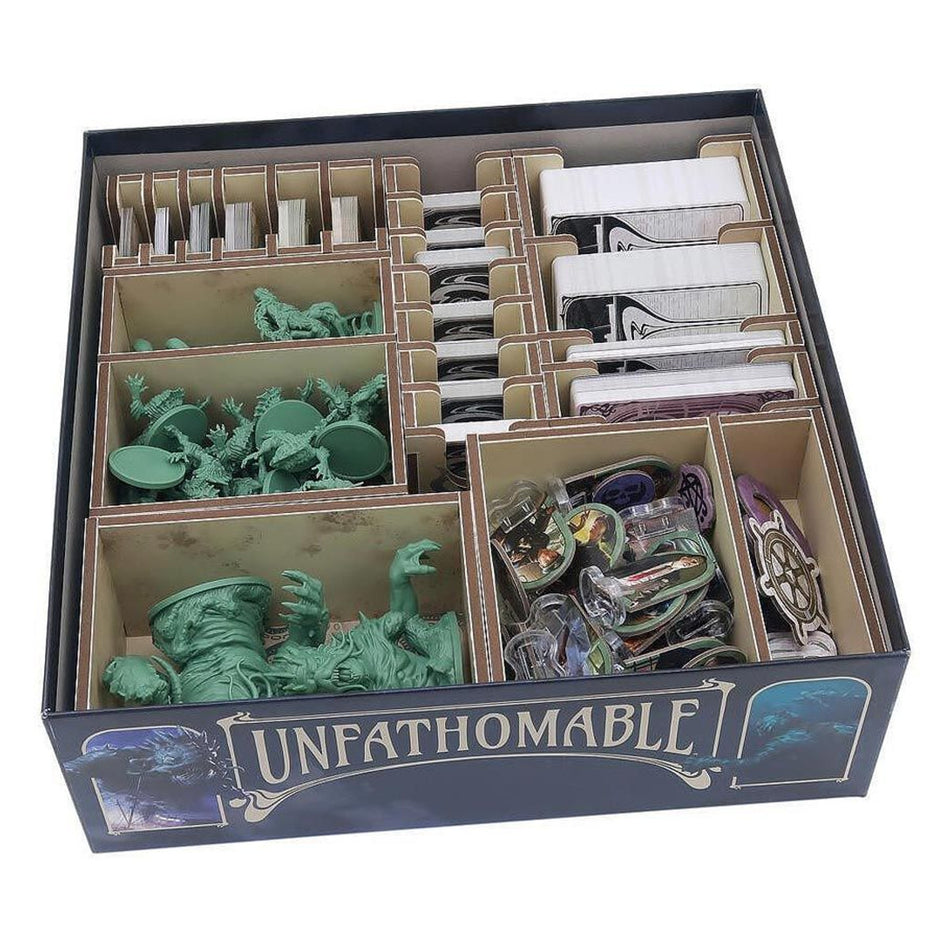 Folded Space Color Box Insert: Unfathomable Board Game Organization Folded Space FSC Unfathomable
