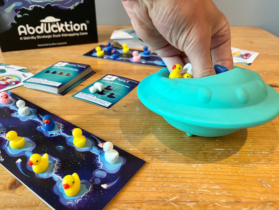 Abducktion Base Game + IntergalacDuck Research Expansion Board Games Very Special Games   
