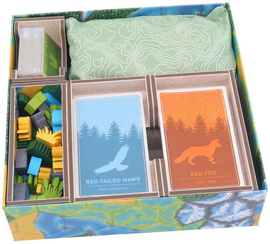 Folded Space Color Box Insert: Cascadia Board Game Organization Folded Space   
