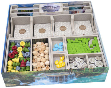 Folded Space Color Box Insert: Earth Board Game Organization Folded Space   