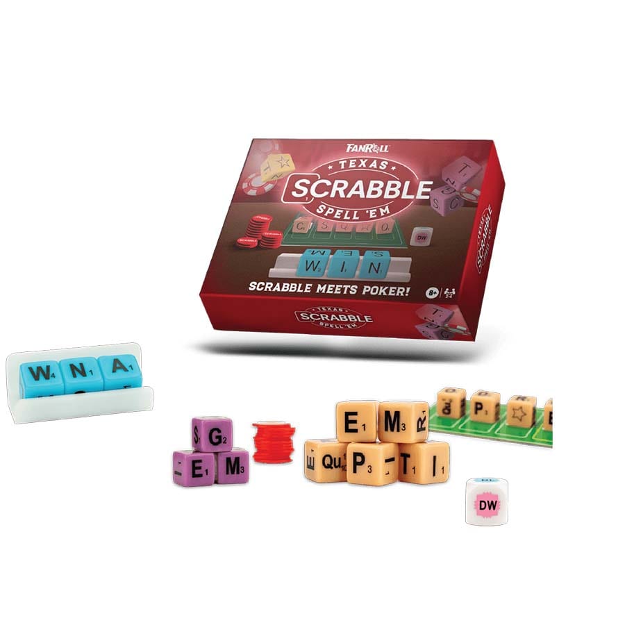 Scrabble Texas Roll 'Em Board Games FanRoll by Metallic Dice Games Scrabble Texas Roll 'Em