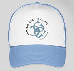 CGG Foam/Mesh Trucker Hat (4 options) Clothing & Accessories CustomInk White / Baby Blue