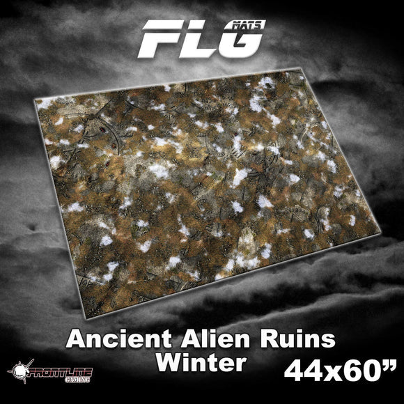 FLG Mats: Ancient Alien Ruins Winter 44"x60" Supplies Frontline Gaming FLG Mat AAR Winter 44"x60"