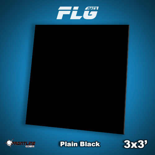 FLG Mats: Plain Black 3x'3' Supplies Frontline Gaming FLG Mats: Plain Black 3x'3'