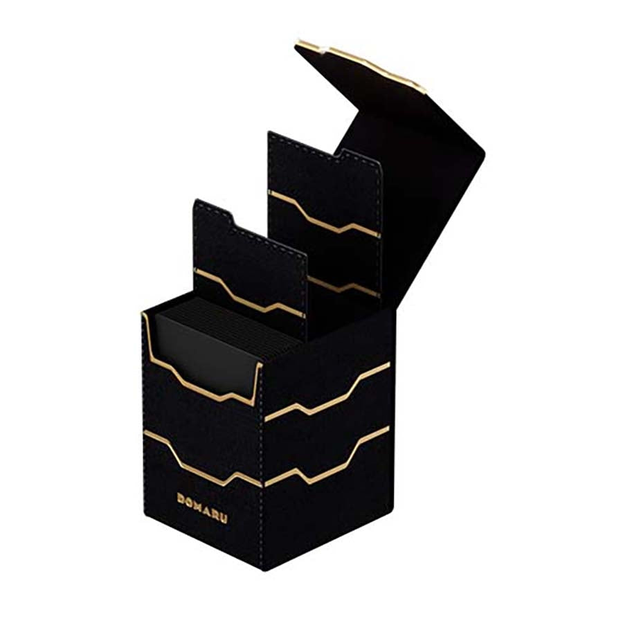 Gatherers' Tavern Domaru Armory: Vertex Deck Box (4 Options) Supplies Gatherers' Tavern Domaru DB ArmVer 100+ BLK
