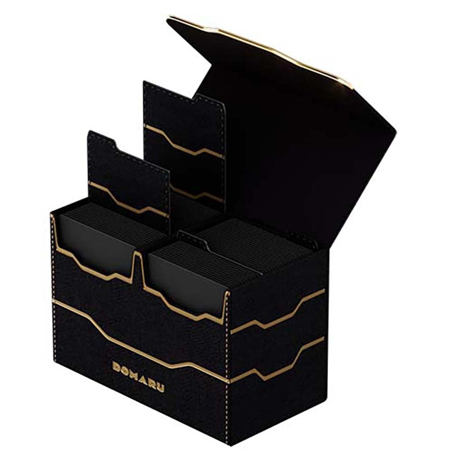Gatherers' Tavern Domaru Armory: Vertex Deck Box (4 Options) Supplies Gatherers' Tavern Domaru DB ArmVerD 200+ BLK