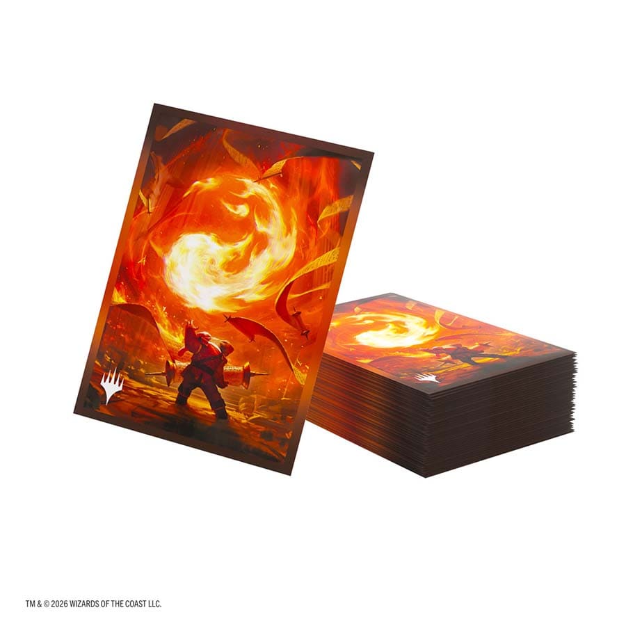 MTG [SOS] Secrets of Strixhaven Mana Premium Sleeves Supplies Asmodee SOS Prem Slvs Mana 4