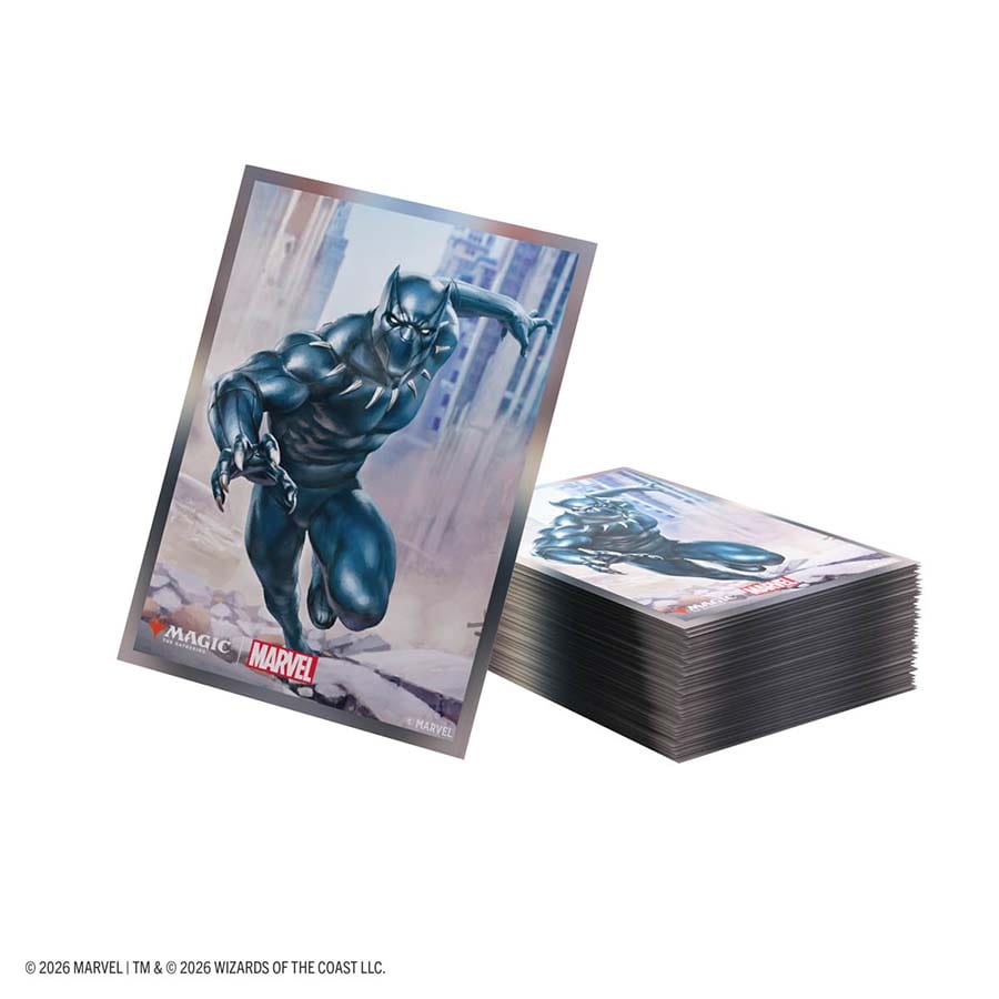 MTG [MSH] Marvel Super Heroes: Premium Art Sleeves (7 Options) Supplies Asmodee MSH Slvs: Black Panther