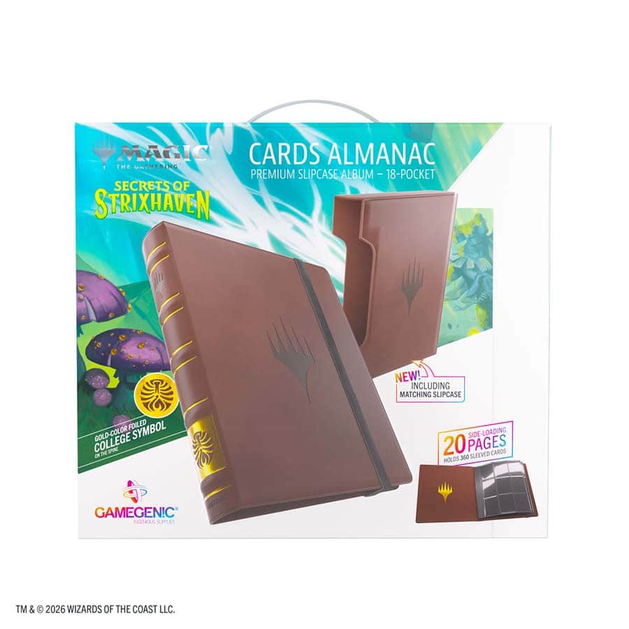 MTG [SOS] Secrets of Strixhaven Cards Almanac 18-Pocket (5 Options) Supplies Asmodee SOS Cards Alm 18pkt Fac5