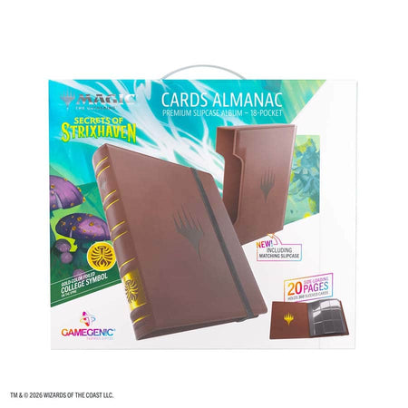 MTG [SOS] Secrets of Strixhaven Cards Almanac 18-Pocket (5 Options) Supplies Asmodee SOS Cards Alm 18pkt Fac5