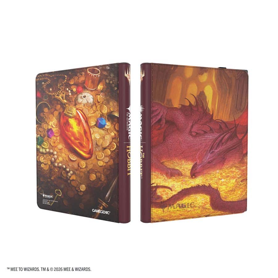 Magic the Gathering The Hobbit: Zip-Up Album 18-pocket Smaug's Mox Amber Supplies Asmodee GG MTG HOB Zip18pkt Treasure 3