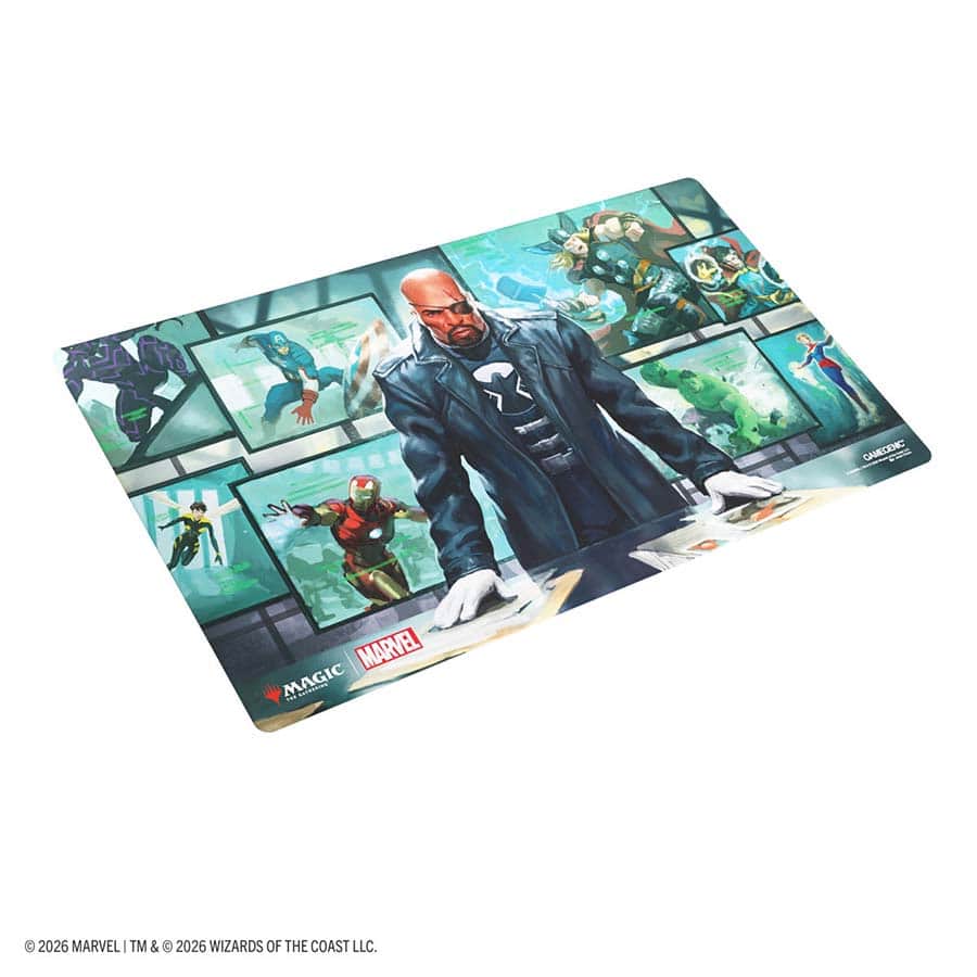 MTG [MSH] Marvel Super Heroes: Prime Playmats (12 Options) Supplies Asmodee MSH Prime PM Nick Fury