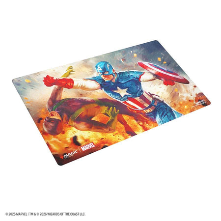 MTG [MSH] Marvel Super Heroes: Prime Playmats (12 Options) Supplies Asmodee MSH Prime PM Capt America