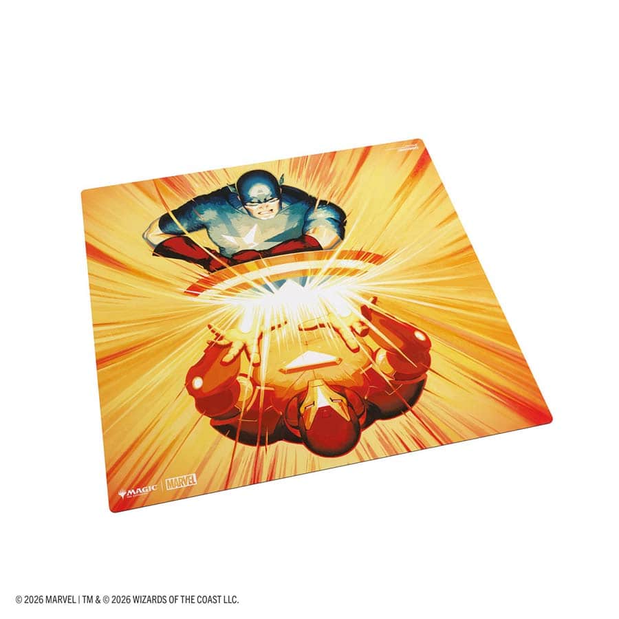 MTG [MSH] Marvel Super Heroes: 2 Player Playmat Supplies Asmodee MSH 2Plyr PM Iron/Capt