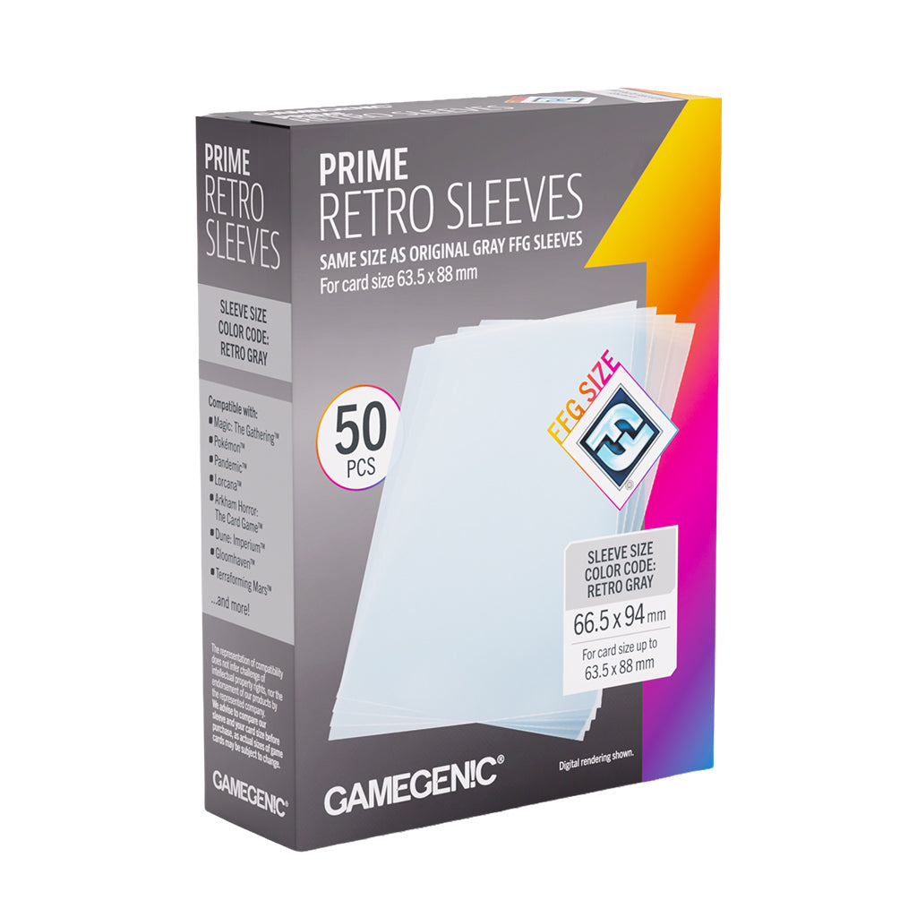 Gamegenic Prime Retro Sleeves 66.5x94 Supplies Gamegenic DP Prime Retro