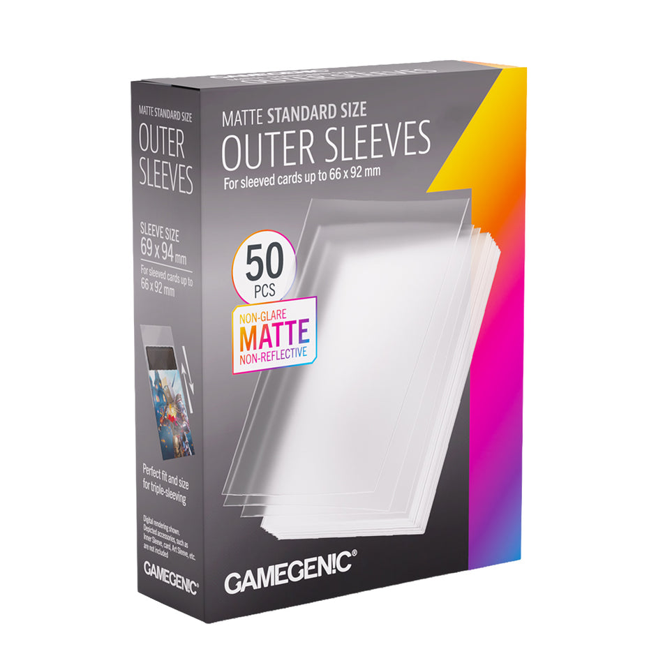 Matte Outer Sleeves Standard Size 69x94 Supplies Gamegenic DP Matte Outer Sleeves Standard