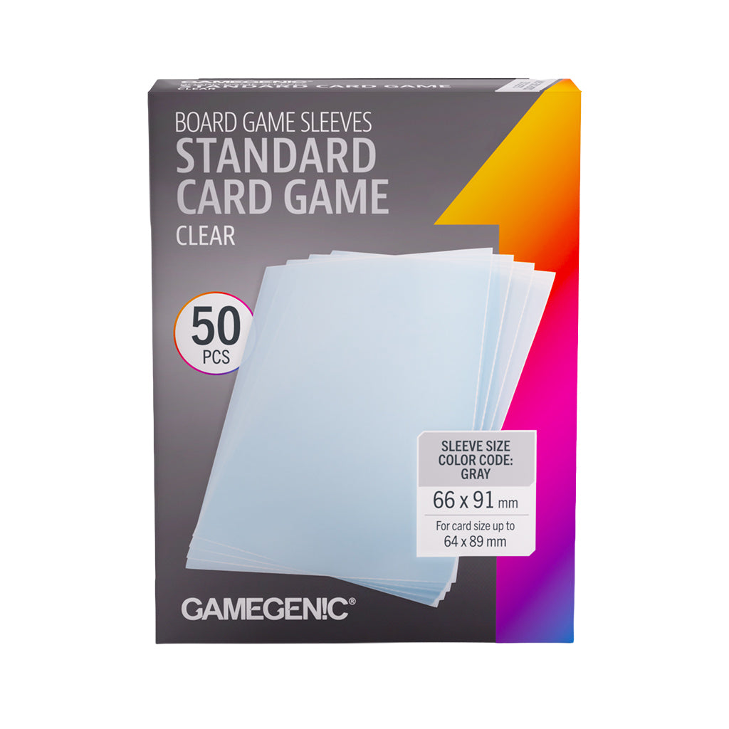 Gamegenic Board Game Sleeves Standard Card Game Clear Supplies Gamegenic DP Standard Card Game Clear