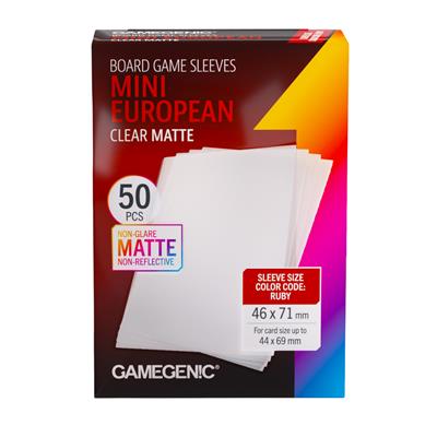Gamegenic 50ct Matte Mini European Board Game Sleeves Supplies Gamegenic DP Matte Mini European