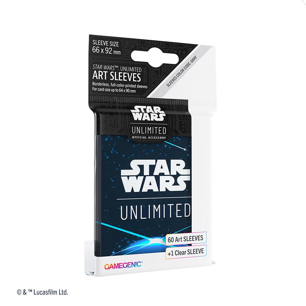 Star Wars Unlimited Space Blue Art Sleeves Star Wars Unlimited Space Blue Art Sleeves